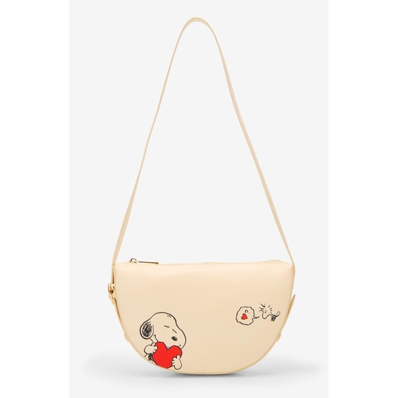 Peanuts Handbags - NEW Peanuts Snoopy &‎ Woodstock Heart Valentine's Day Crossbody Bag Purse